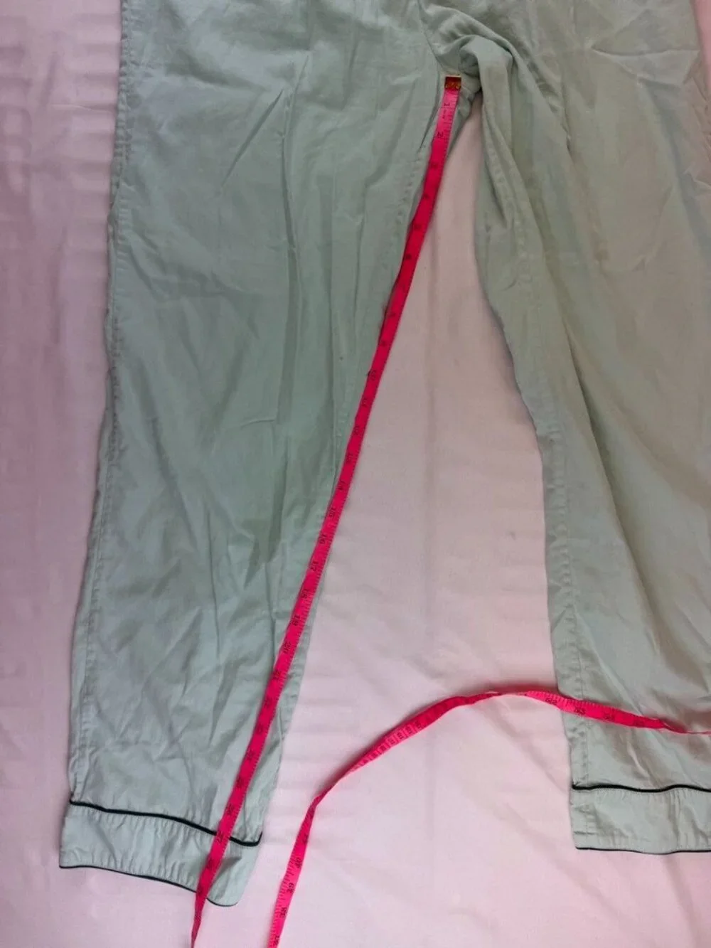 LAKE Pajamas Long Sleeve Pants Set Size Medium in Light Mint Green - Picture 15 of 15